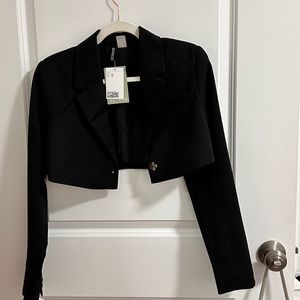 H&M cropped blazer